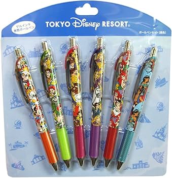 Amazon.co.jp: ディズニー ボール ペン 6本 セット キャラクター大集合